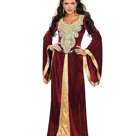 Spirit Dresses Spirit Halloween Adult Medieval Maiden Costume